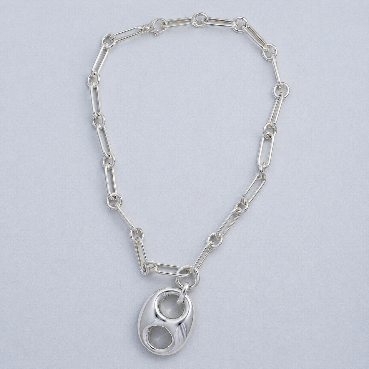 Sterling silver necklace with mariner-knot pendant — Preziose Follie Trieste