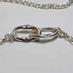 Long sterling silver sautoir with irregular links — Preziose Follie Trieste