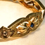 Bracciale a intaglio con diamante centrale